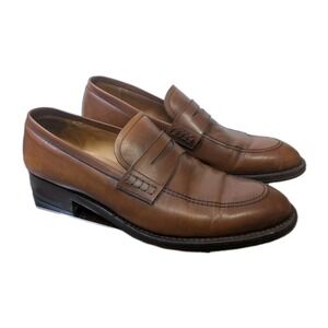 Jack‎ Erwin Penny Chestnut Loafers 10.5 M Goodyear Welted Made in Spain